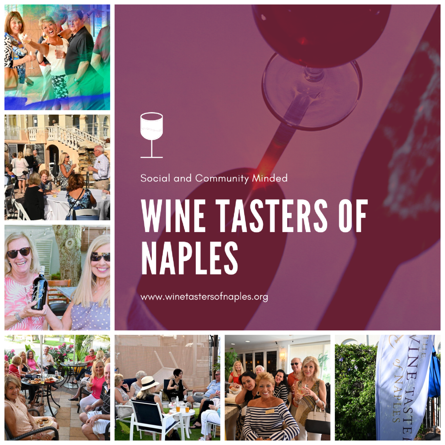 Wine Tasters collage